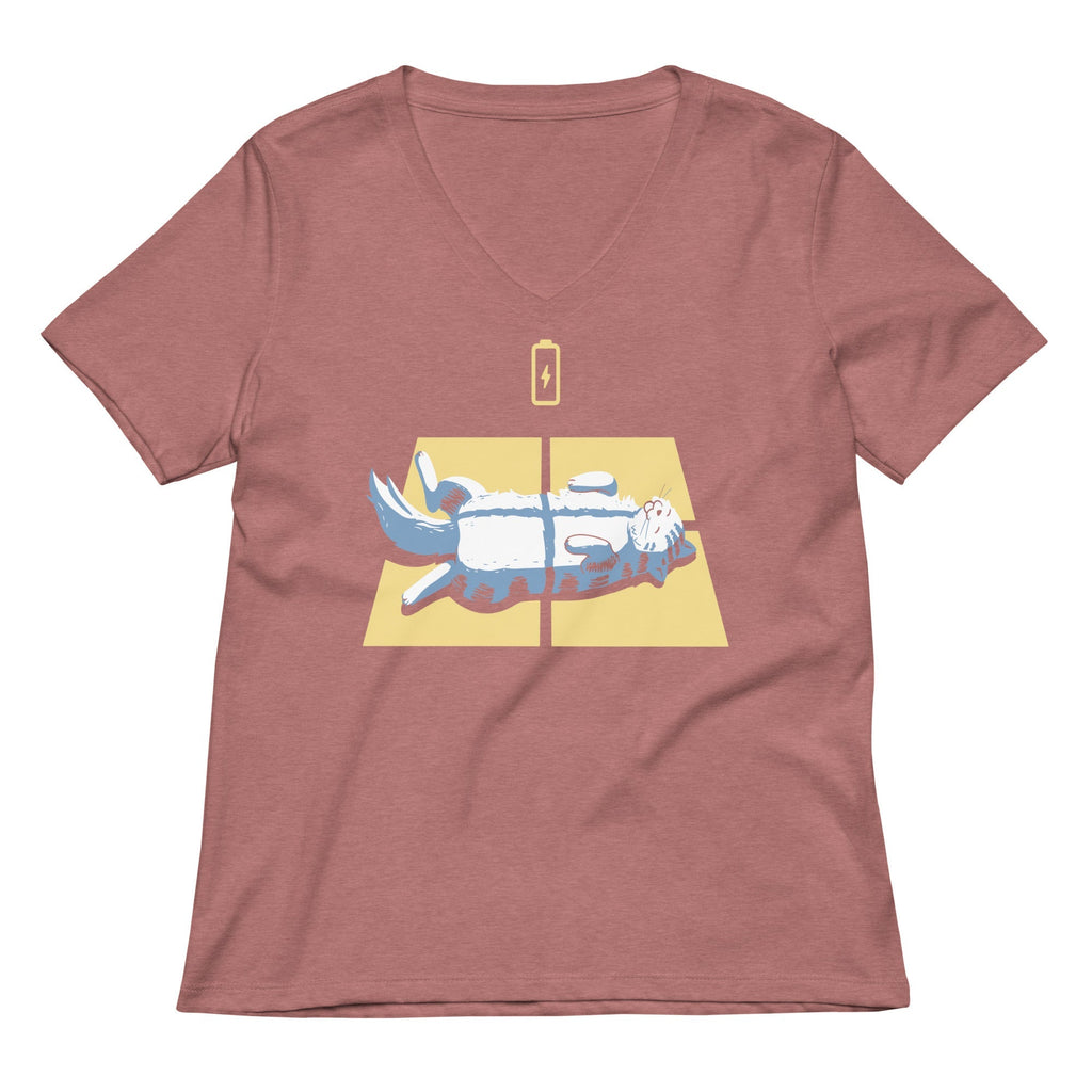 Solar Charging Women's V-Neck Tee Unisex