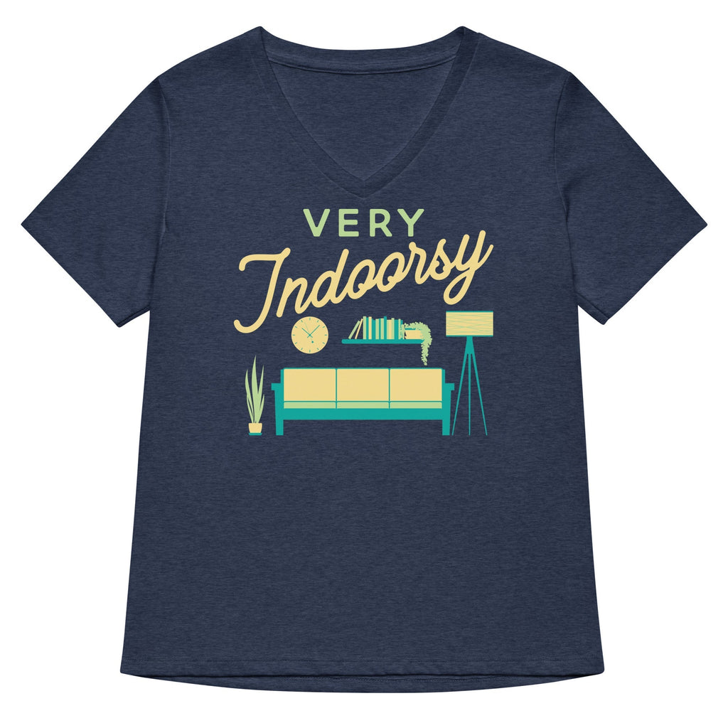 Very Indoorsy Women's V-Neck Tee Unisex