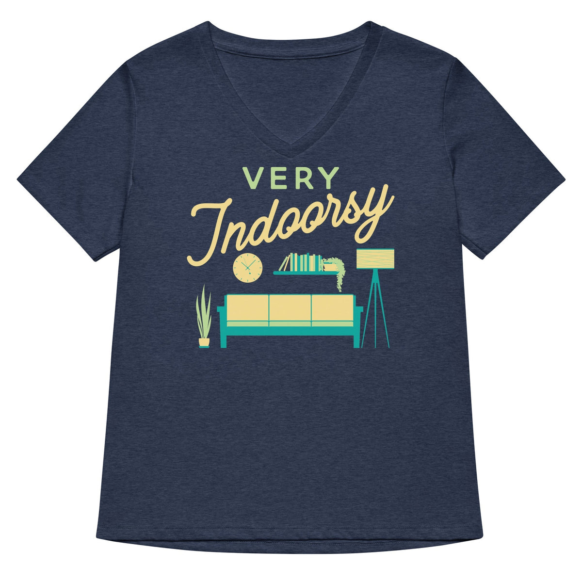 Very Indoorsy Women's V-Neck Tee Unisex