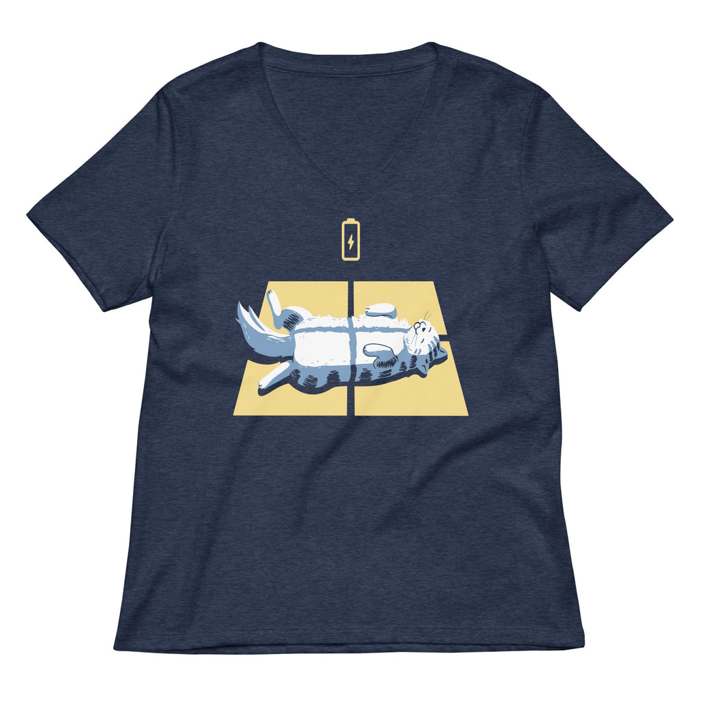 Solar Charging Women's V-Neck Tee Unisex