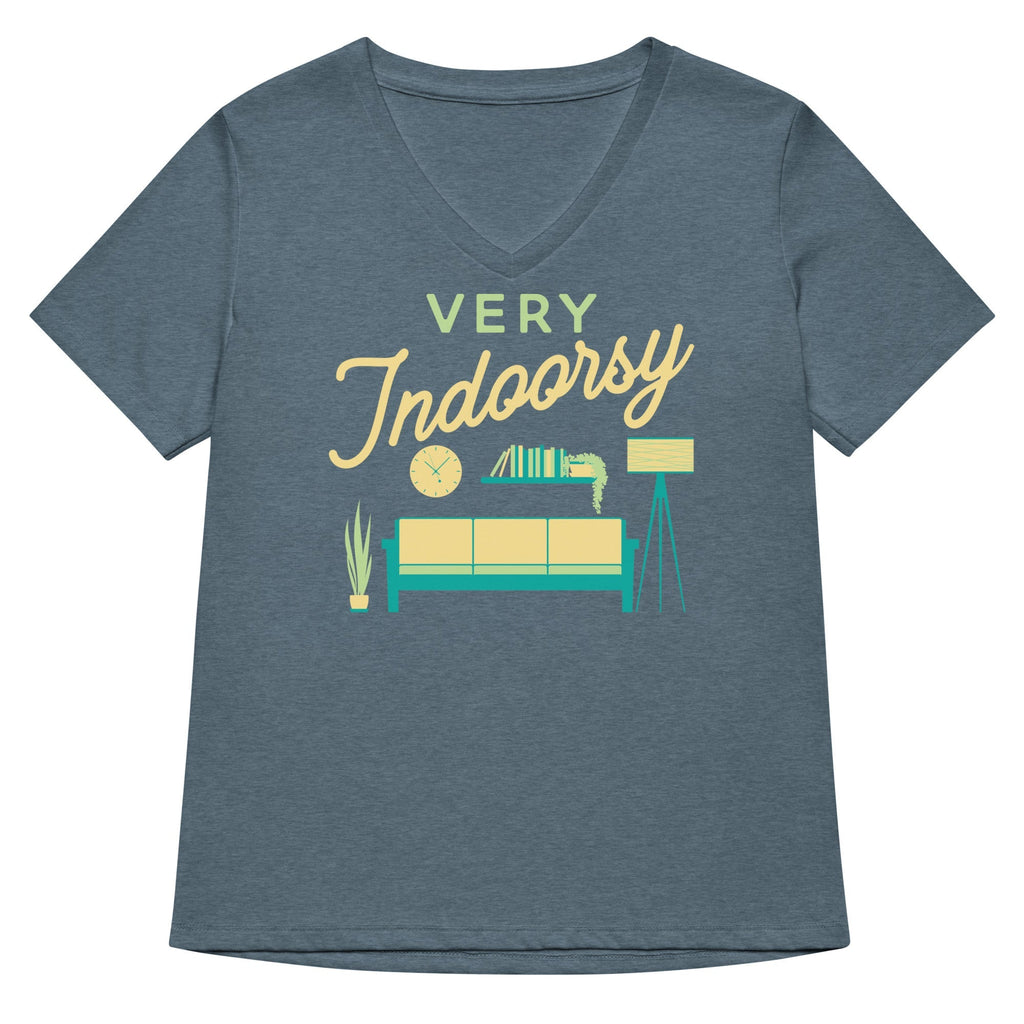 Very Indoorsy Women's V-Neck Tee Unisex