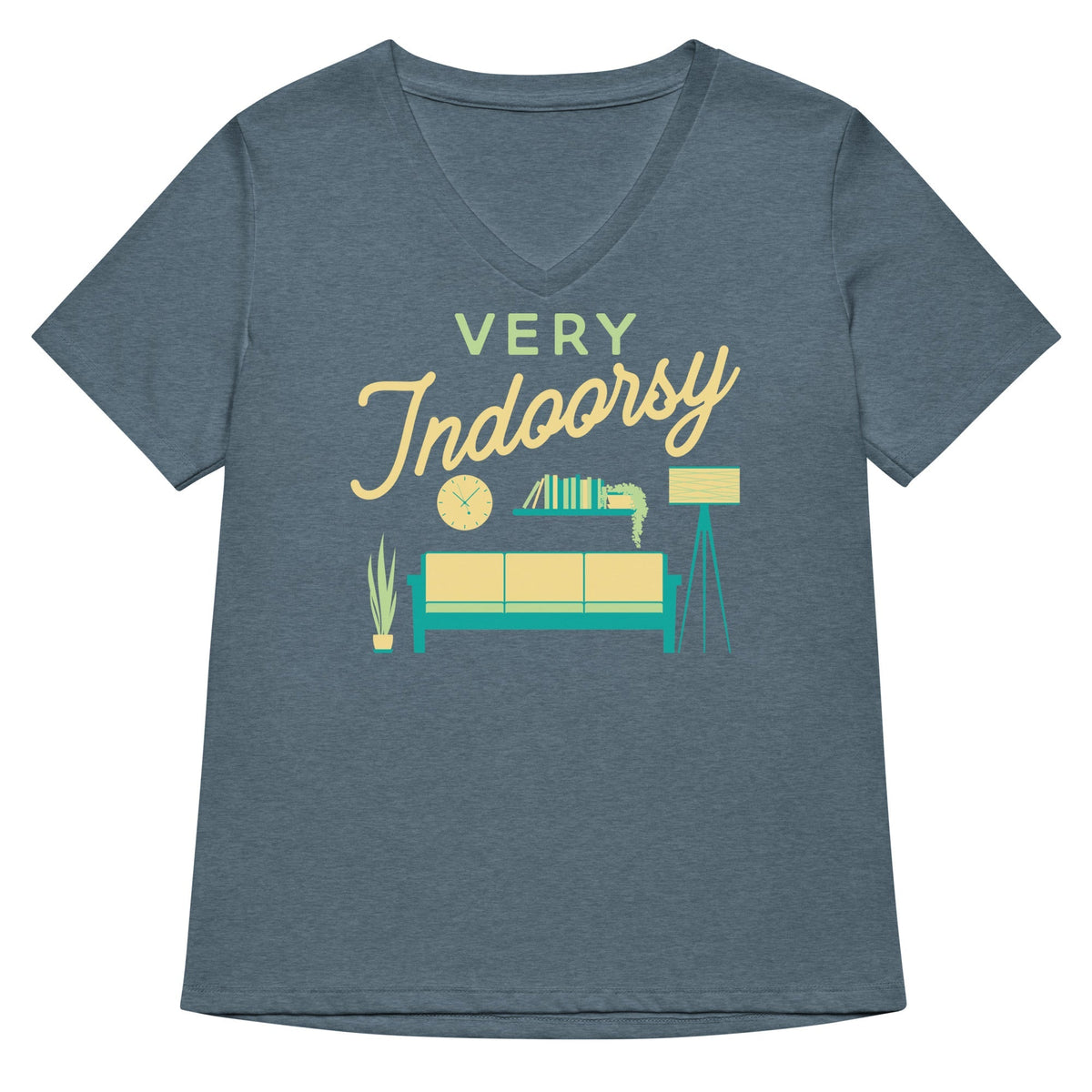 Very Indoorsy Women's V-Neck Tee Unisex