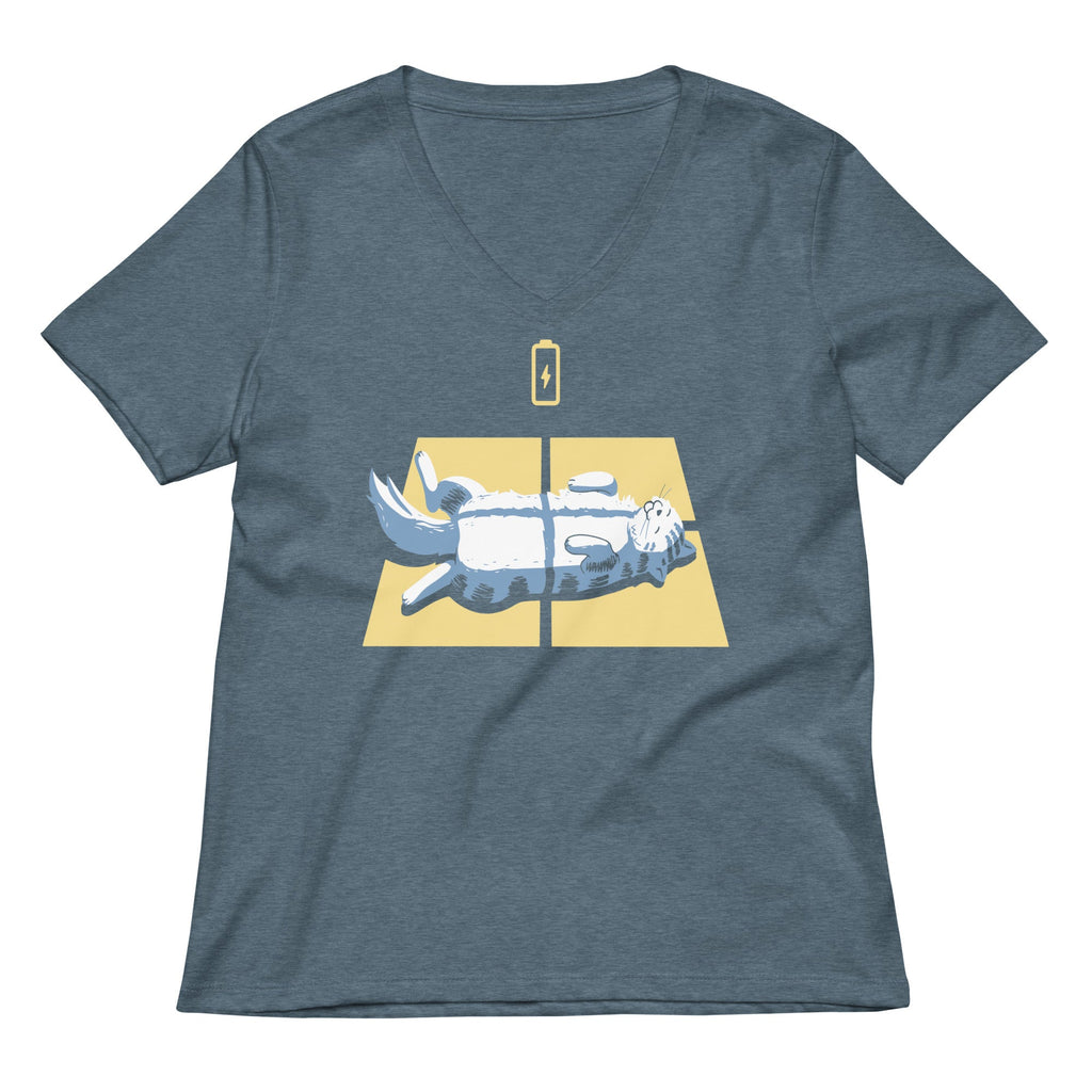 Solar Charging Women's V-Neck Tee Unisex