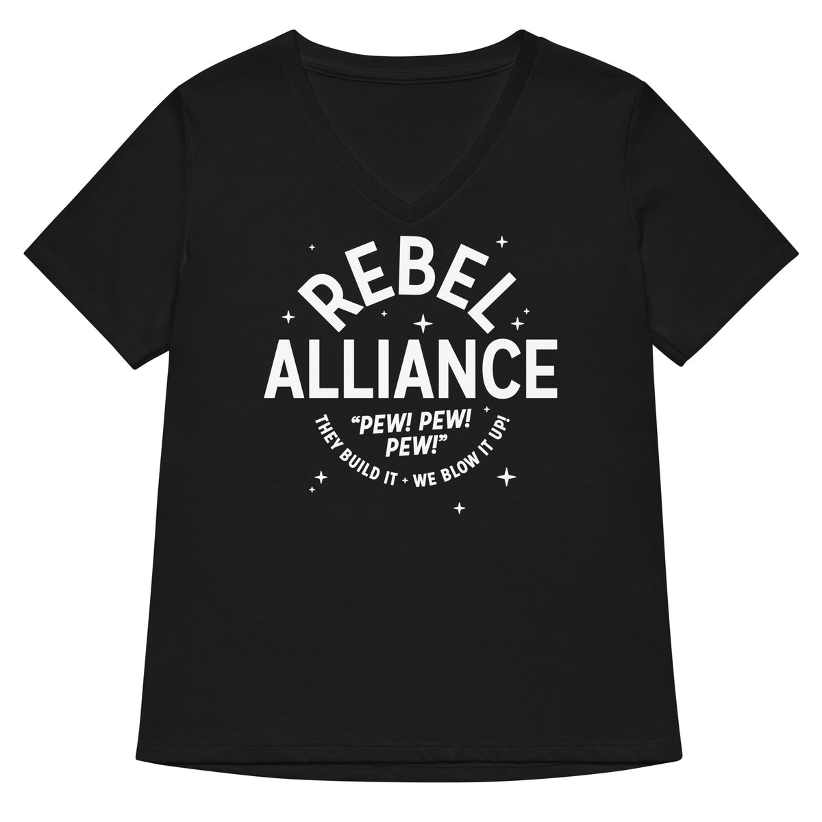 Rebel Alliance Women's V-Neck Tee Unisex