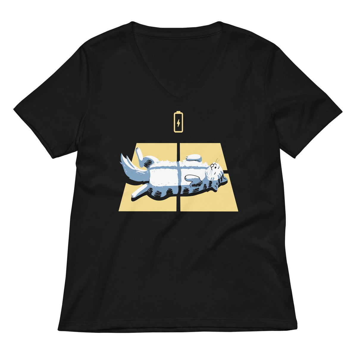 Solar Charging Women's V-Neck Tee Unisex