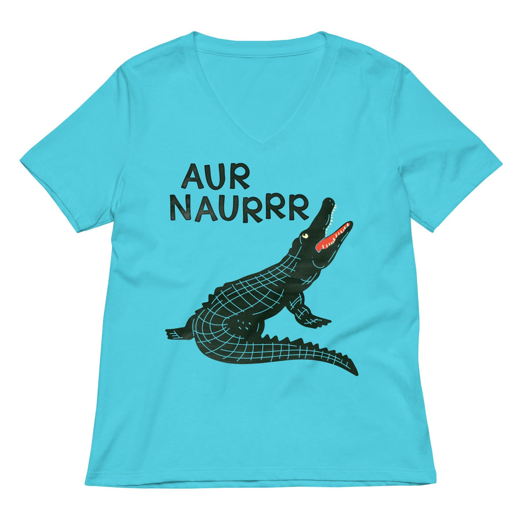 Aur Naurrr Women's V-Neck Tee Unisex