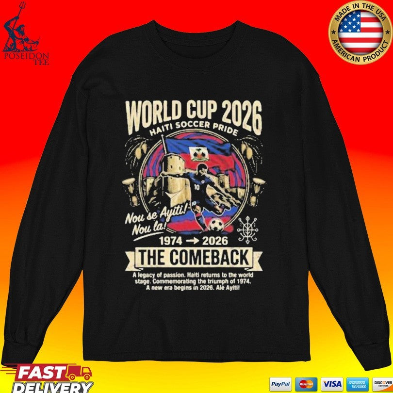 World Cup 2026 Haiti Soccer Pride The Comeback Unisex
