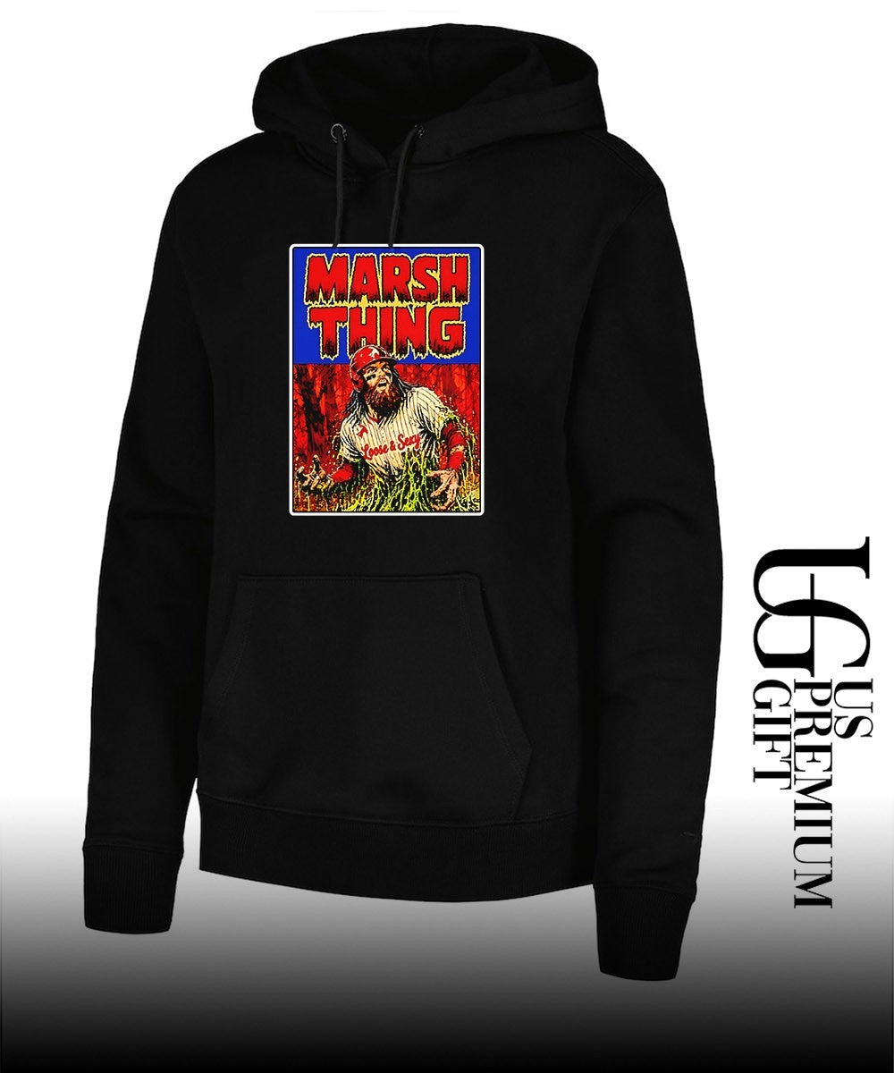 Marsh Thing holding fish Philadelphia Phillies baseball shirt Unisex