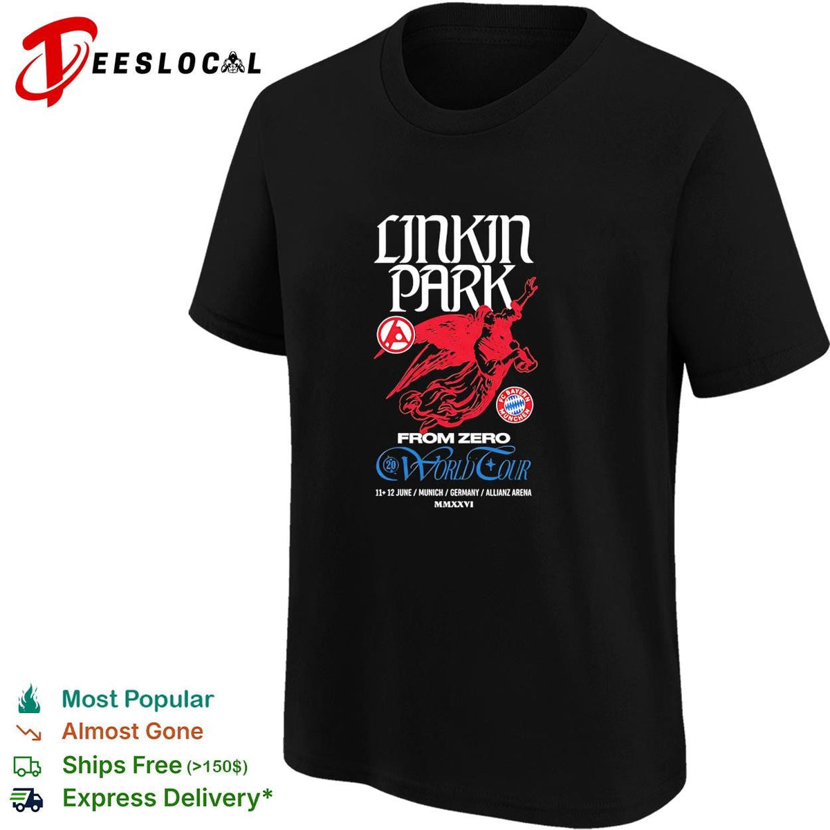 Linkin Park From Zero world tour Munich Germany 2026 horse rider poster shirt Unisex